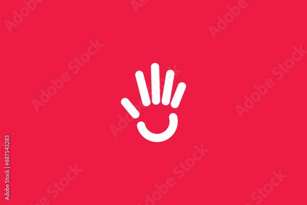 Obraz Hand logo design icon vector template