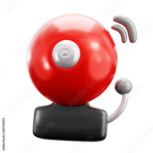 Obraz School Bell 3D Icon Illustration
