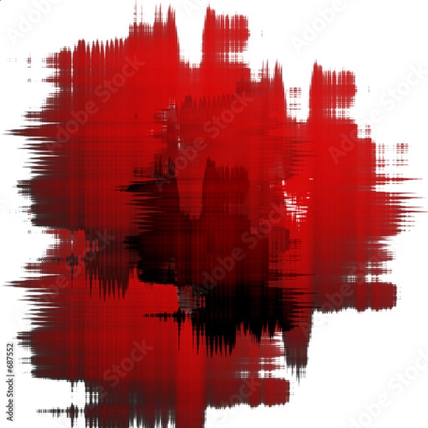 Obraz grunge red areas overlay
