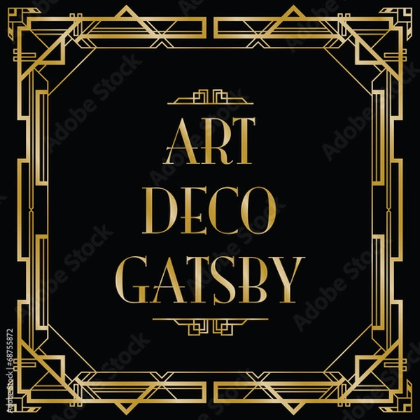Fototapeta gatsby art deco background