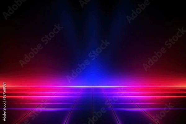 Fototapeta Party Pulse Abstract Neon Waves Fantastic Fusion Neon Lightscape,Neon Dance Floor Background