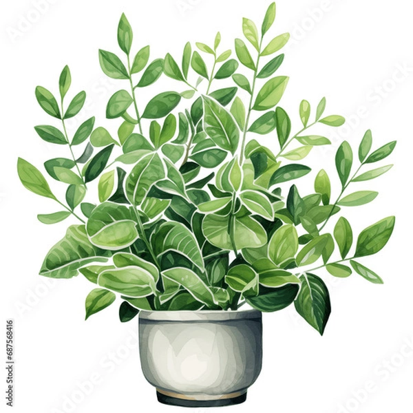 Fototapeta houseplant element trees leaves.designed for digital use decoration, website, page and general digital work