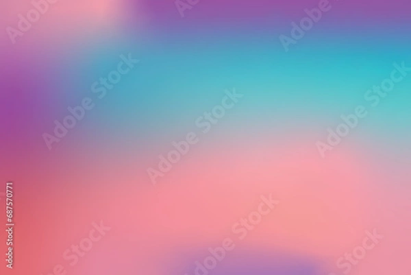 Fototapeta Smooth abstract glowing pastel gradient background vector