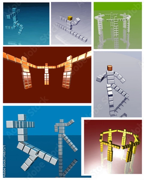 Obraz robot composite image