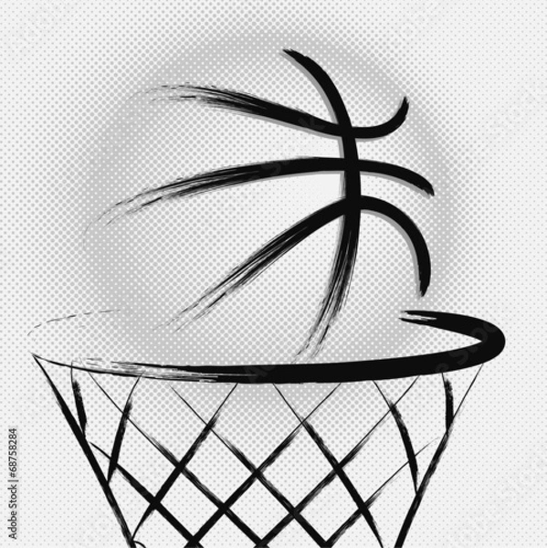 Fototapeta Basketball, vector