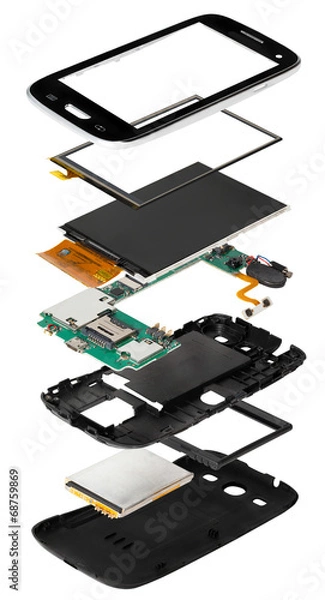 Obraz disassembled smartphone