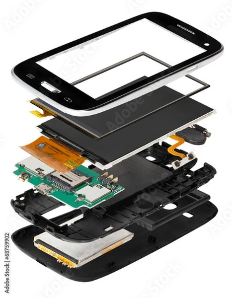 Obraz disassembled smartphone