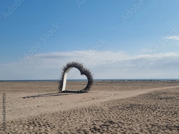 Obraz Hear shape on the beach