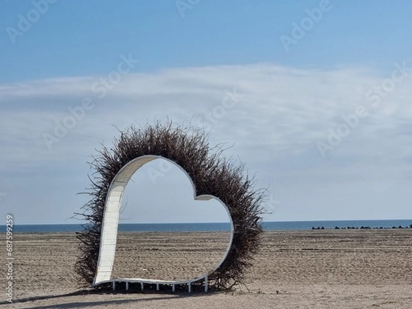 Obraz Hear shape on the beach