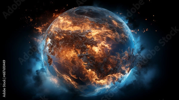 Obraz Over-heated Earth