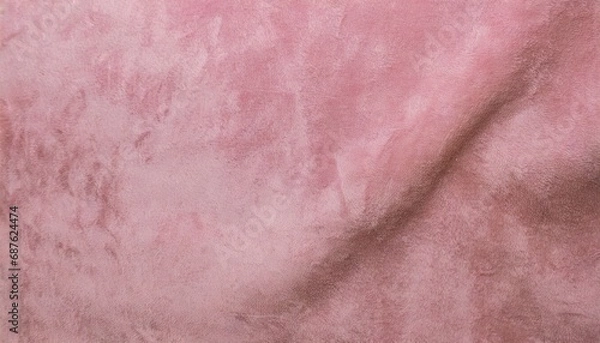 Obraz close up of pink velvet fabric background texture soft pastel pink textile