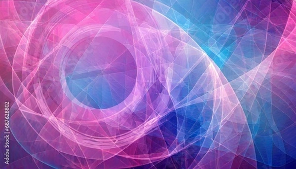 Fototapeta digital pink blue fantasy curve abstract graphic poster web page ppt backgroun