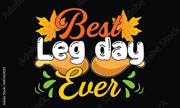 Obraz Thanks Giving T-shirt Design Vector Template