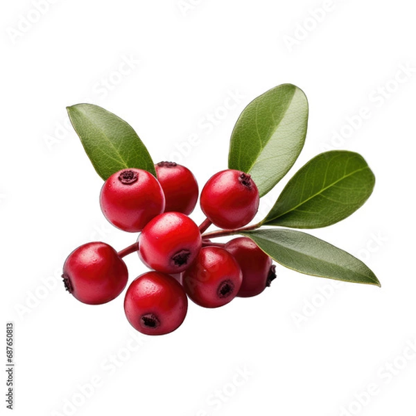 Fototapeta Wintergreen isolated on transparent background