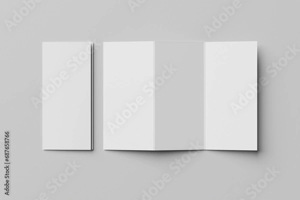 Obraz a4 trifold mockup