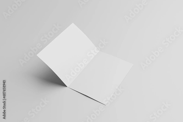 Fototapeta A4 bifold Mockup