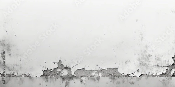 Fototapeta Grungy concrete wall and floor as background texture.