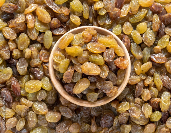 Obraz Full frame shot of raisins