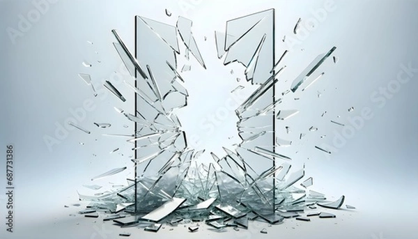 Obraz Verre brisé, éclats de verre