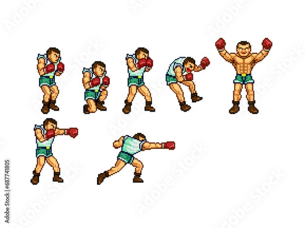 Obraz ボクサー男性03オール