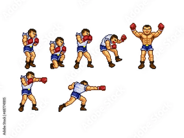 Obraz ボクサー男性01オール