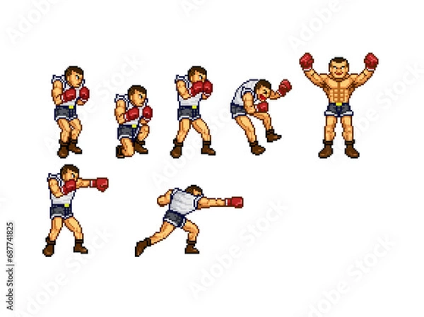 Obraz ボクサー男性04オール