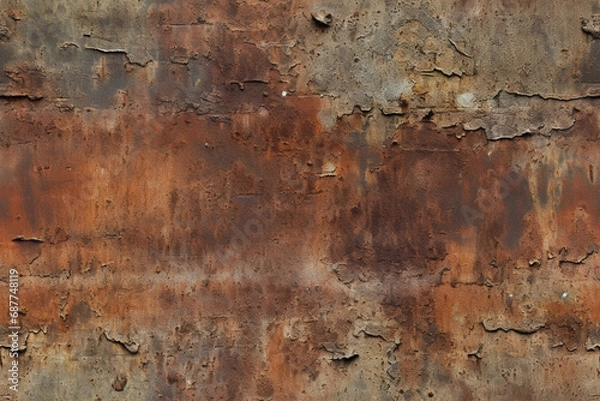Fototapeta rusted metal background wall texture pattern seamless