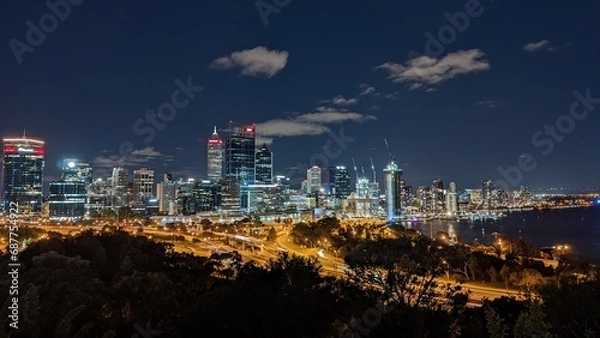 Fototapeta Perth at night