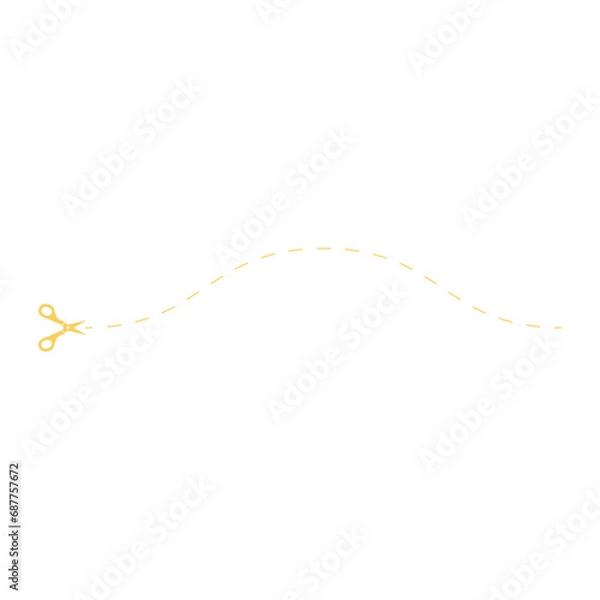 Obraz Gold Scissor Element