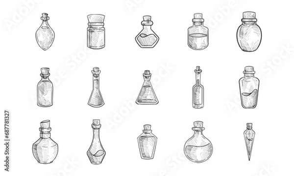 Obraz potion handdrawn collection