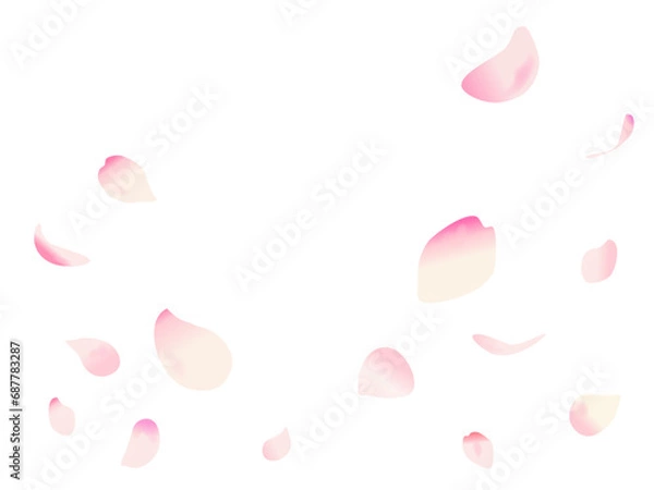 Obraz 花びら舞い散る桜の背景