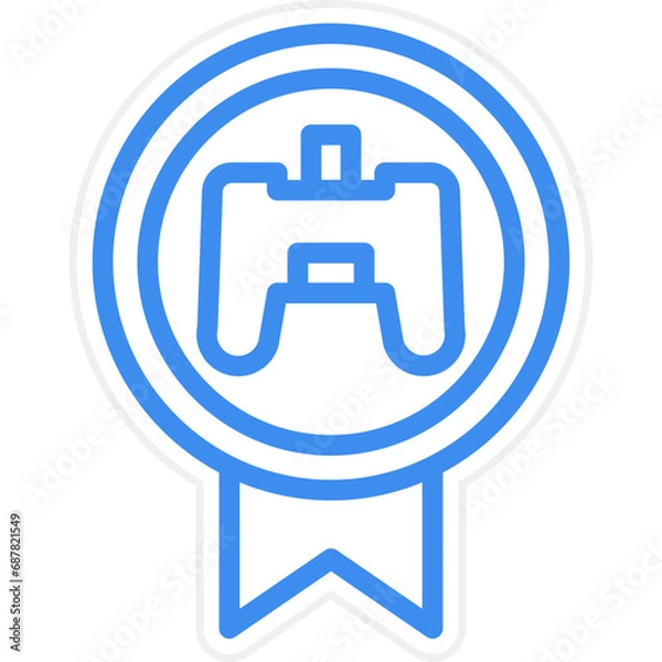 Fototapeta Vector Design Game Reward Icon Style