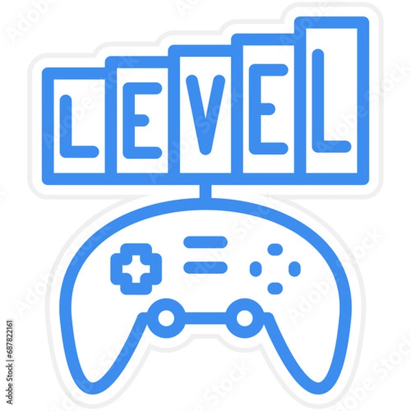 Fototapeta Vector Design Custom Level Icon Style
