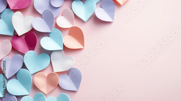 Obraz AI art  heart themed background ハートがテーマの背景