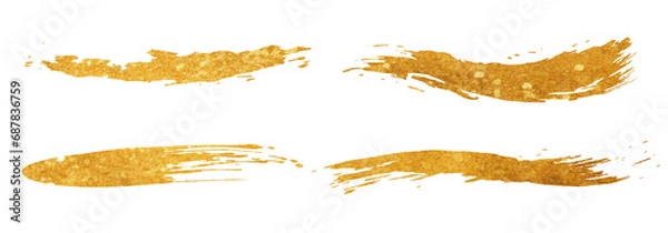 Fototapeta 金色のブラシストローク