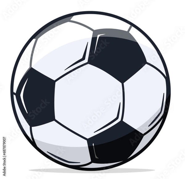 Obraz soccer ball on white background