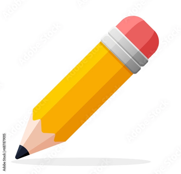 Obraz pencil isolated on white background