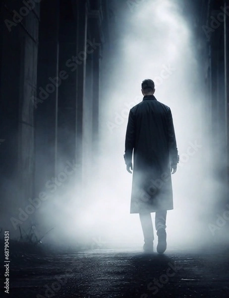 Obraz person in the dark