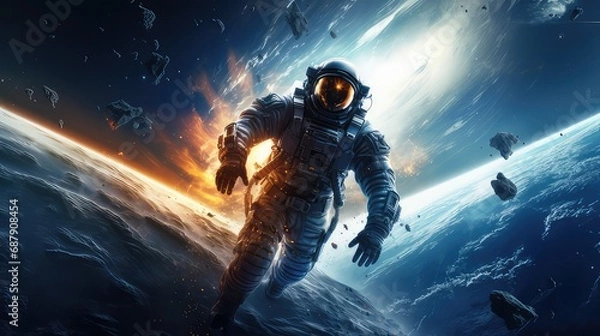 Obraz astronaut in space
