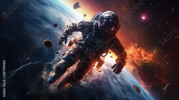 Obraz astronaut in space