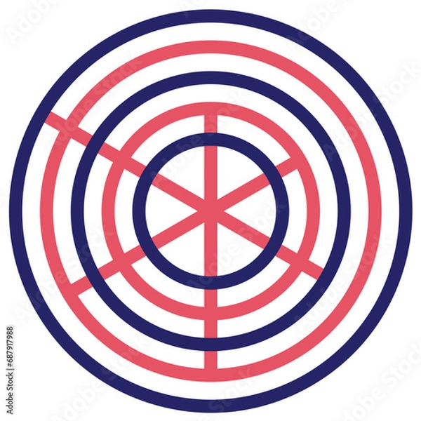 Fototapeta Radar Pie Chart Icon