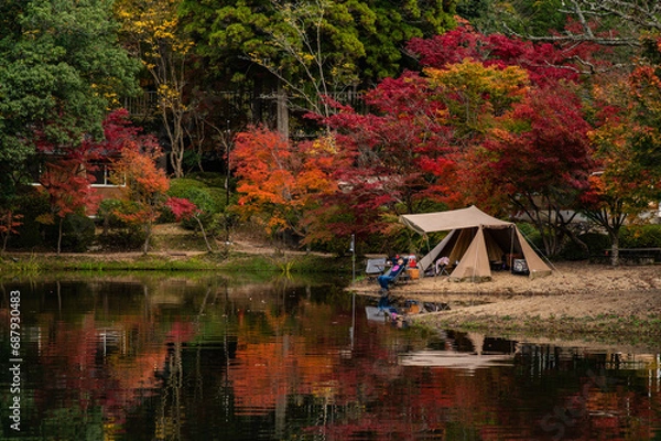 Obraz 紅葉キャンプ