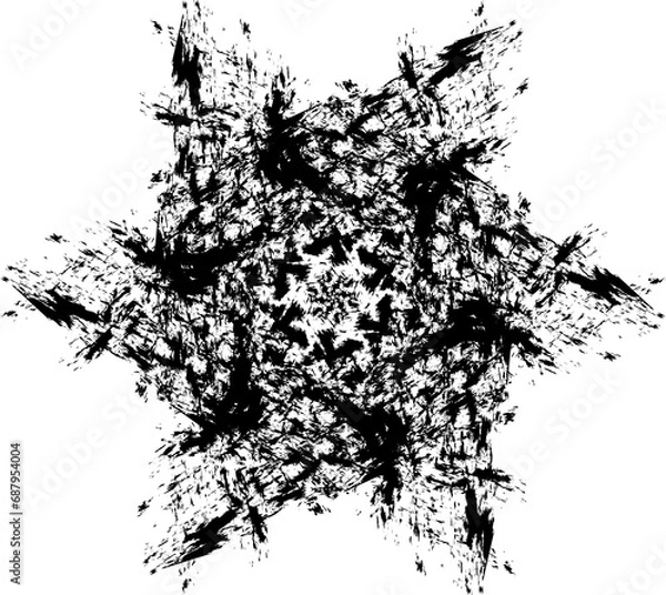 Obraz Christmas snowflake for black race