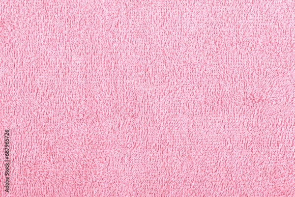 Fototapeta Pink towel texture for background