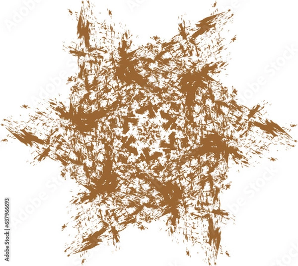 Fototapeta Christmas snowflake of skin color-1