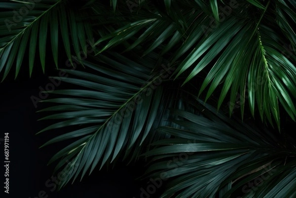 Fototapeta palm tree leaves