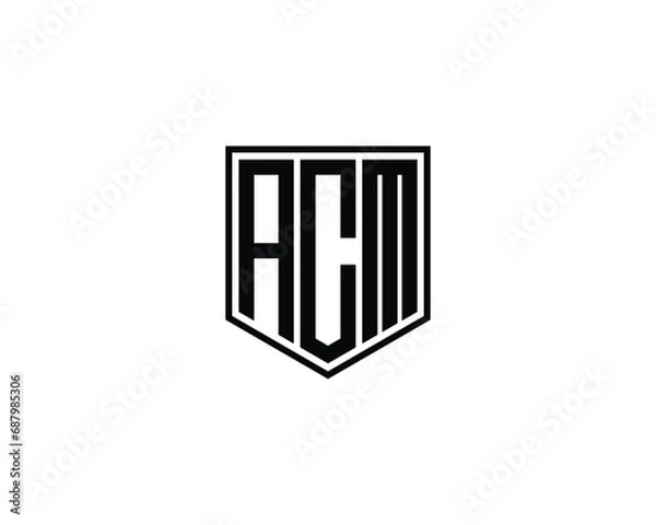 Fototapeta ACM logo design vector template