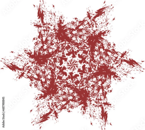 Obraz Christmas chocolate snowflake