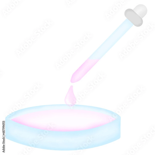 Obraz Petri dish and dropper