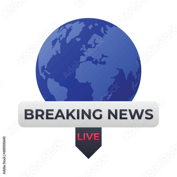 Obraz breaking news illustration